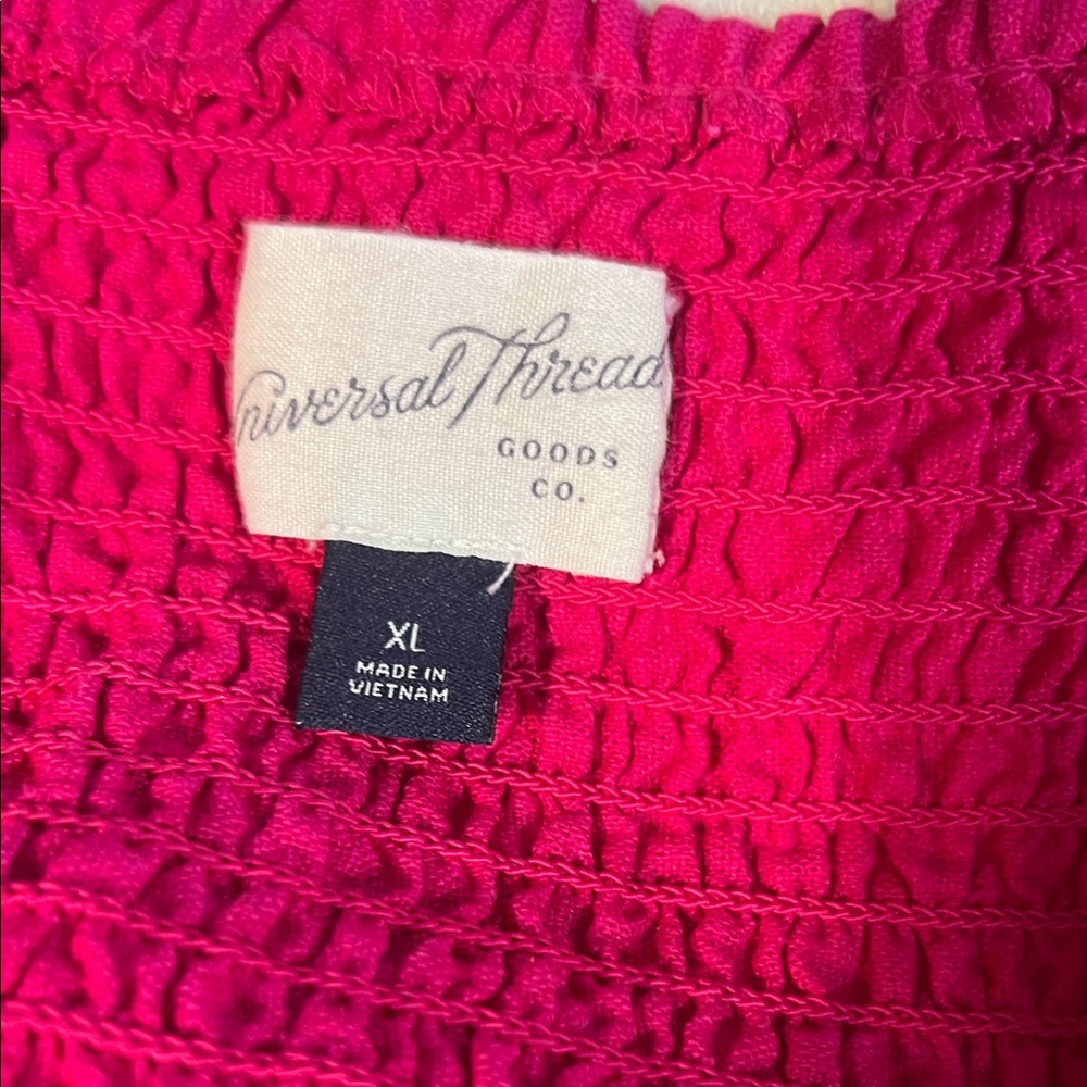 Universal Thread Smocked Linen Top - Picture 3 of 4